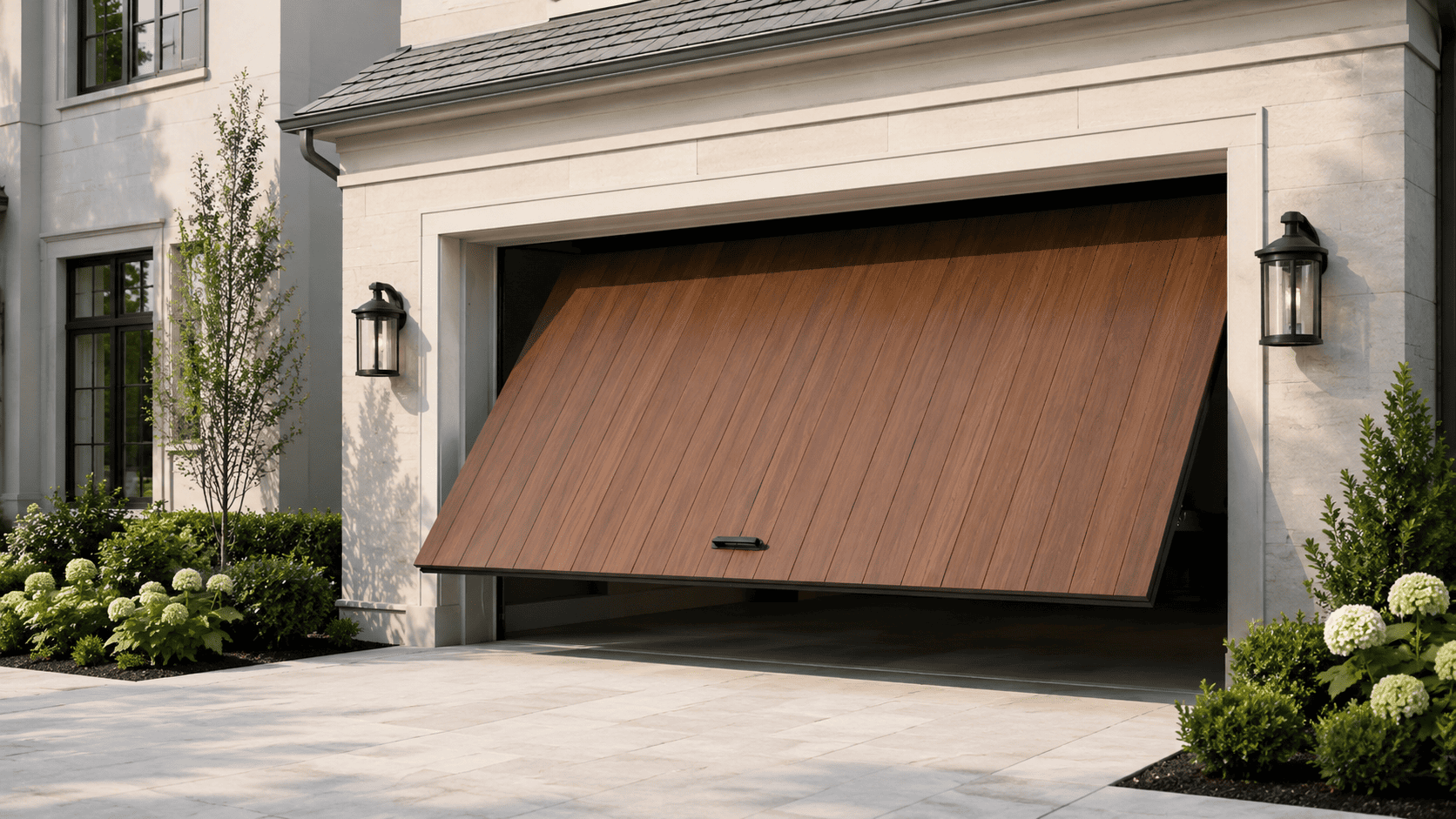 Tilt-up garage door mid-open — Caboolture South